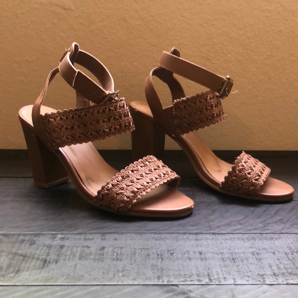Charlotte Russe Brown Heeled Sandals